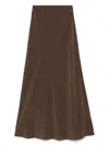 Matteau Bias Midi Skirt In Braun