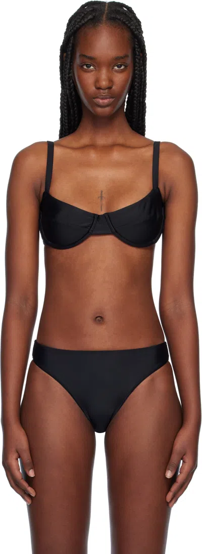 Matteau Black Balconette Bikini Top