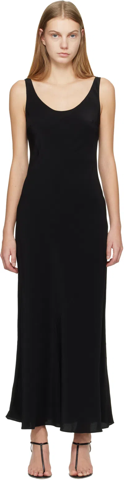 Matteau Black Bias Tank Maxi Dress