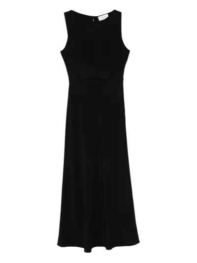 Matteau Boat-neck Maxi Dress In Black