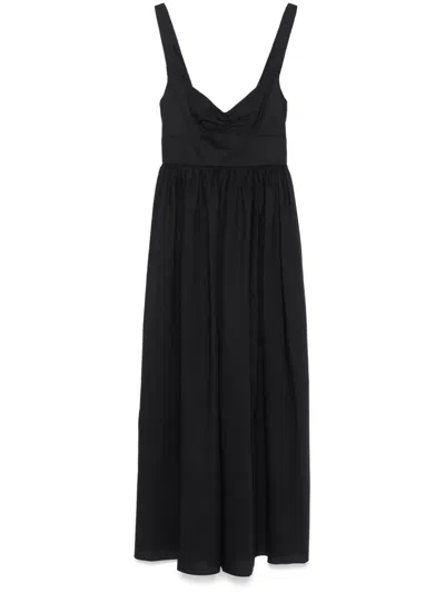Matteau Bralette Midi Dress In Black
