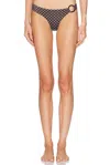 Matteau Brief Ring Bikini Bottom In Brown