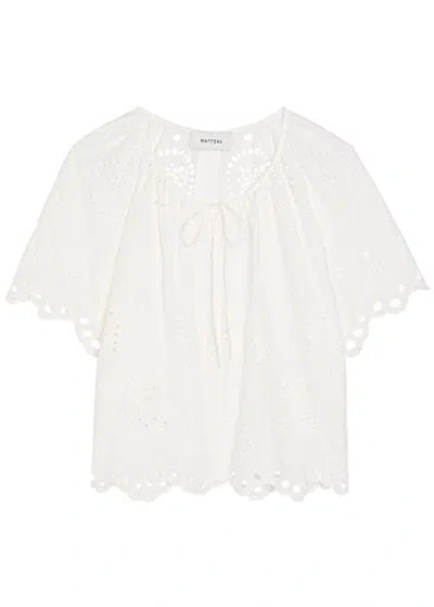 Matteau Broderie Anglaise Cotton Blouse
