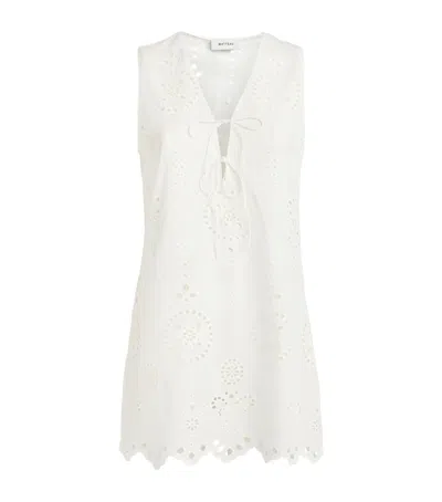 Matteau Broderie Anglaise Tunic Mini Dress In White