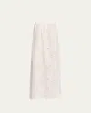 Matteau Broderie Cami Midi Dress In White
