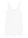 Matteau Broderie Tank Dress In Red