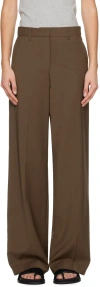 Matteau Relaxed Tailored Pleat Trouser In Coffee