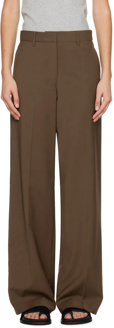 Matteau Relaxed Tailored Pleat Trouser In Green