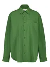 Matteau Relaxed Organic Cotton Shirt In Green