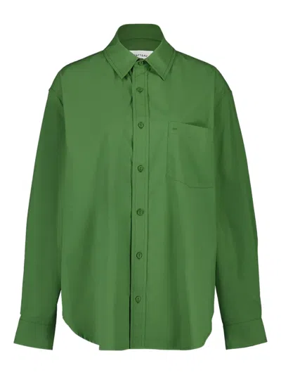 Matteau Button-up Pocket Shirt In Green
