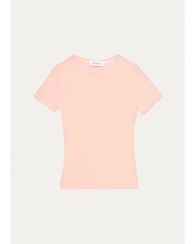 Matteau Cotton Baby Tee In Sorbet