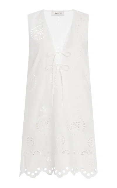 Matteau Cotton Broderie Anglaise Mini Dress