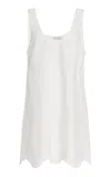 Matteau Cotton Broderie Anglaise Tank Mini Dress In White