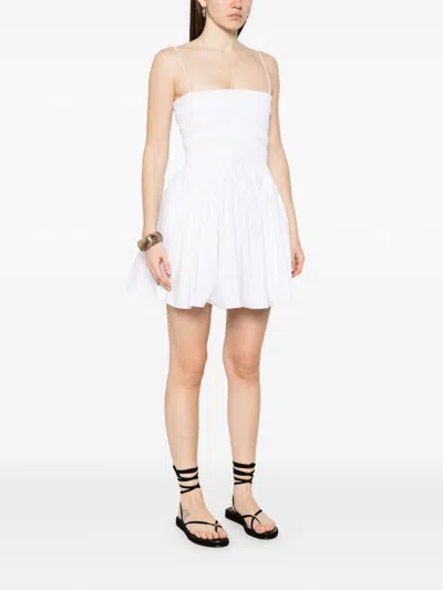 Matteau Cotton Mini Dress In White