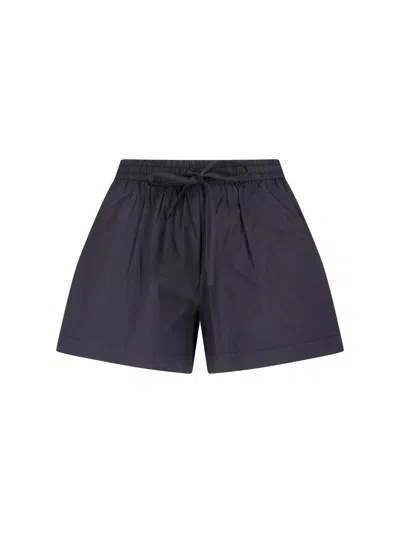 Matteau Relaxed Fit Black Shorts With Minimalist Design