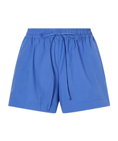 Matteau Organic Cotton-poplin Shorts In Blue