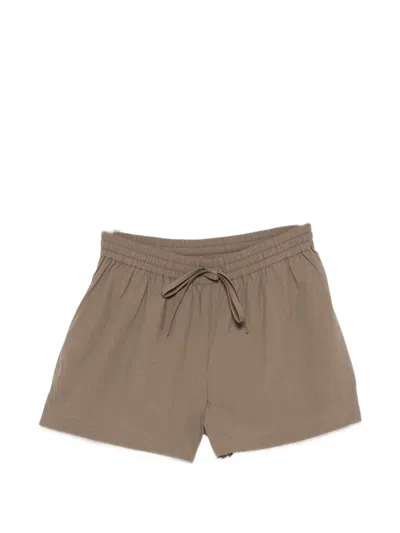 Matteau Cotton Shorts In Brown