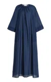 Matteau Blouson Midi Dress In Blue