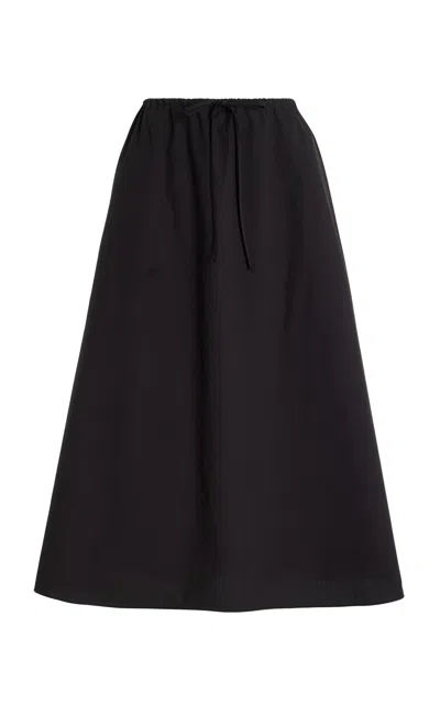 Matteau Cotton Skirt In Black