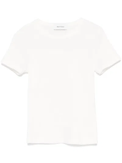 Matteau Cotton T-shirt In White