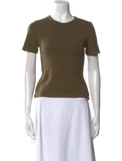 Pre-owned Matteau Crew Neck Short Sleeve T-shirt In Green