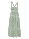 Matteau Crossback Midi Dress In Green
