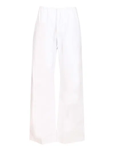 Matteau Drawcord Pant Trousers White In Neutral