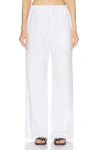 Matteau White Drawcord Trousers In White