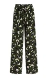 Matteau Drawstring Silk Straight-leg Pants
