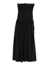Matteau Drop-waist Strapless Midi Dress