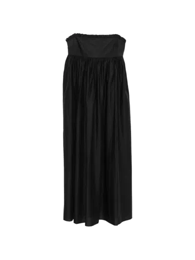 Matteau Empire Frill Dress In Black