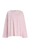 Matteau Exclusive Oversized Breton-striped Cotton T-shirt