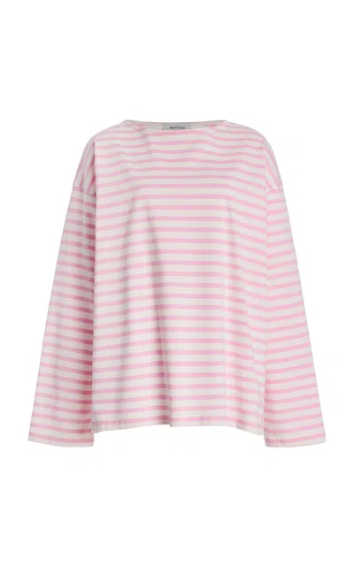 Matteau Exclusive Oversized Breton-striped Cotton T-shirt