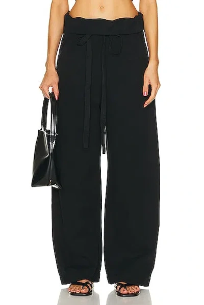 Matteau Fisherman Drawcord Pant In Black