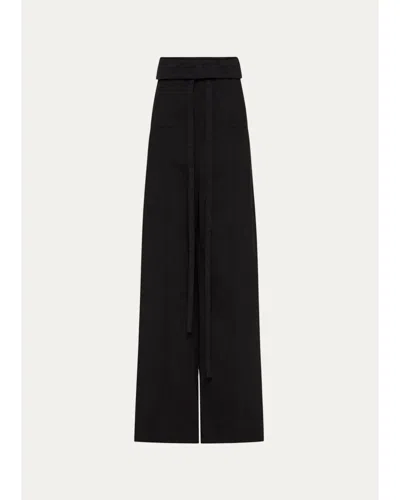 Matteau Fisherman Drawcord Pants In Black