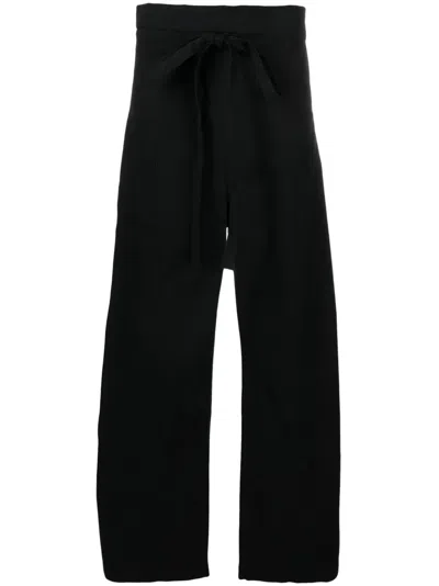 Matteau Fisherman High-waist Wide-leg Trousers In Black