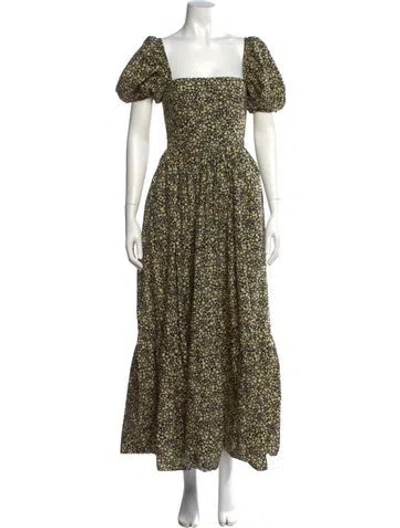 Pre-owned Matteau Floral Print Long Dress