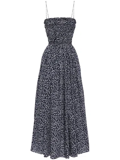 Matteau Kleid Mit Blumen-print In Black