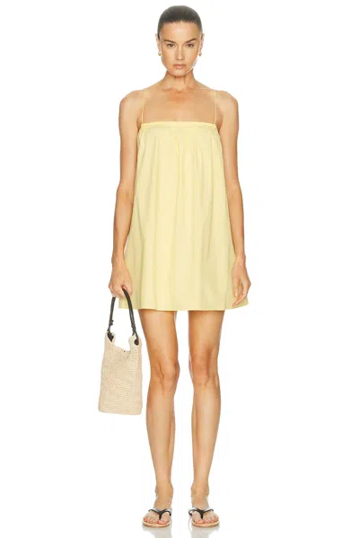 Matteau Frill Cami Mini Dress In Yellow
