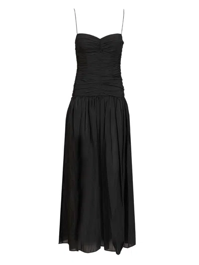 Matteau Gathered Drop Waist Dress Dresses Black