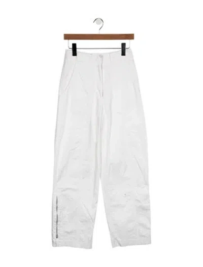 Pre-owned Matteau High-rise Straight Leg Jeans In White