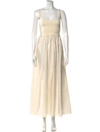 Pre-owned Matteau Linen Long Dress In Neutral