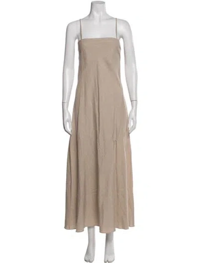 Pre-owned Matteau Linen Long Dress W/ Tags In Neutrals