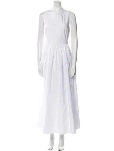 Pre-owned Matteau Linen Long Dress In White