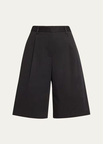 Matteau Long Chino Shorts In Black