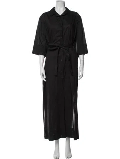 Pre-owned Matteau Long Dress In Black