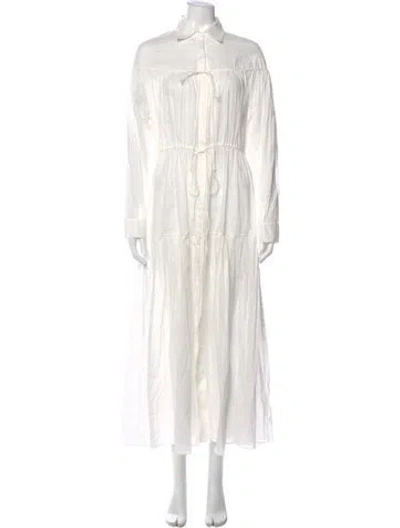 Pre-owned Matteau Long Dress In Neutral