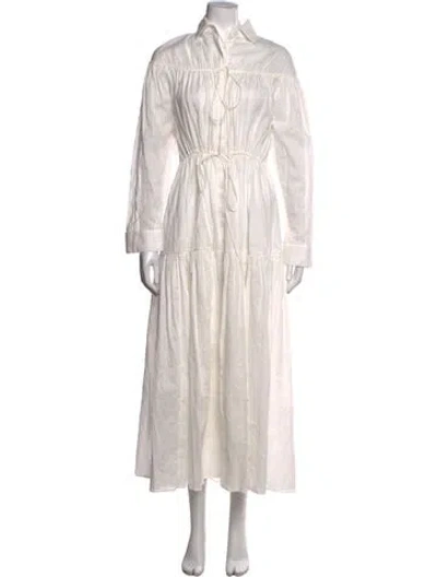 Pre-owned Matteau Long Dress In Neutrals
