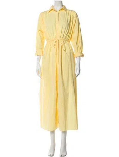 Pre-owned Matteau Long Dress In Yellow