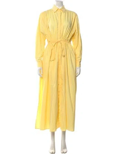 Pre-owned Matteau Long Dress In Yellow